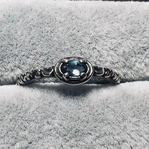 Carolyn Pollack Sterling Silver/Blue Topaz ring